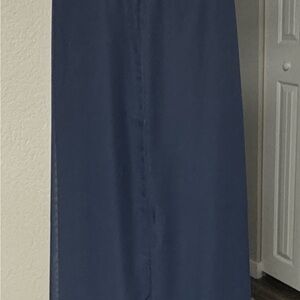 Birdy Grey Blue Maxi A-Line Dress for Work
